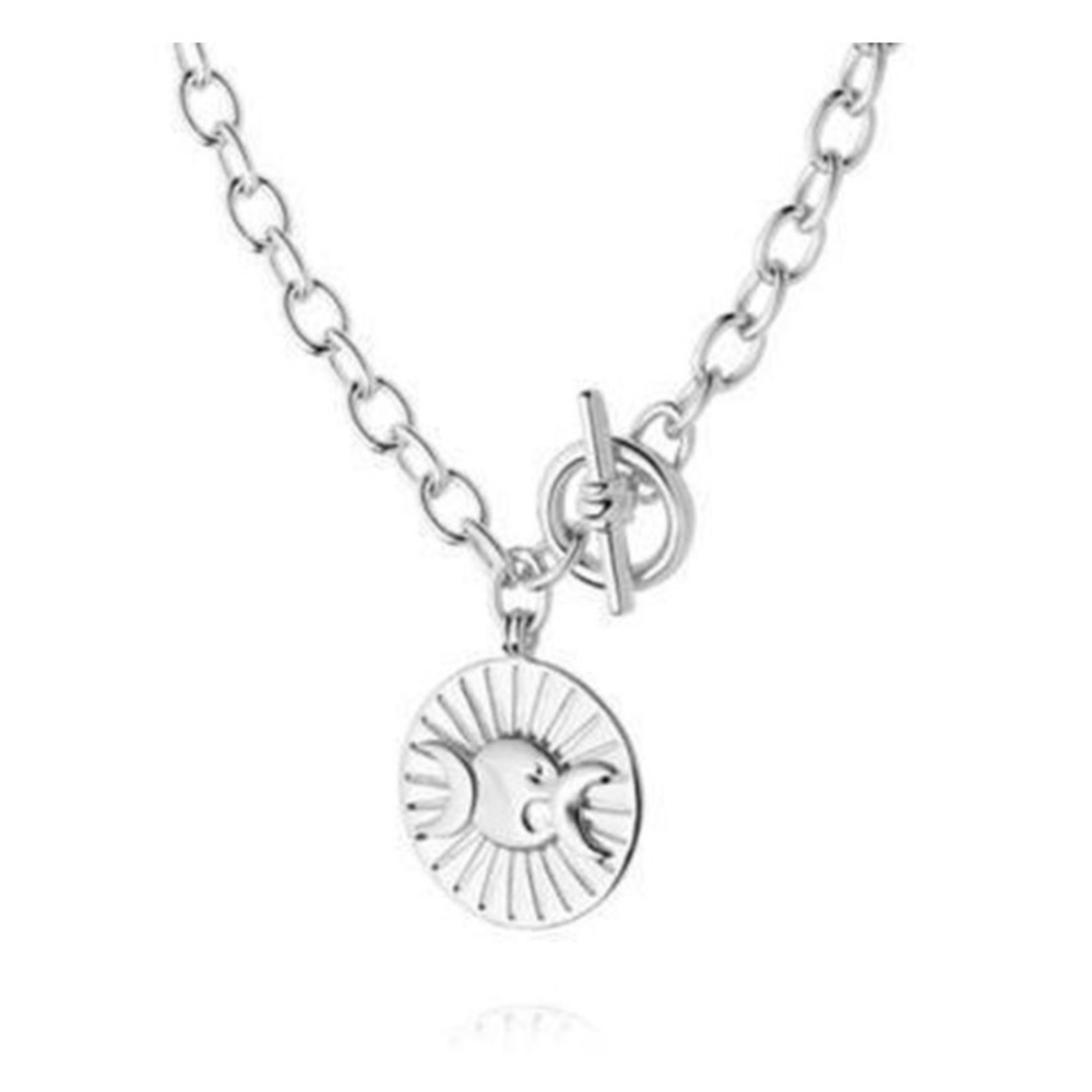 Daisy London Estée LaLonde Goddess Medallion T-bar Necklace